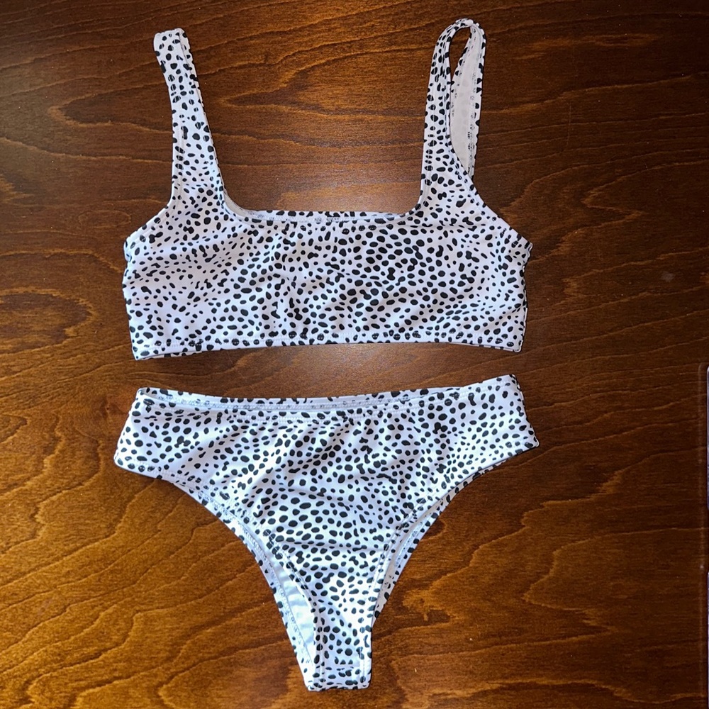 Shein Dalmatian bikini set
